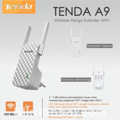 Tenda A9 Wireless N300 Universal Range Extender